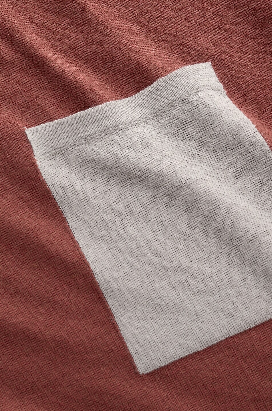 04651/ T-Shirt mit Rundhalsausschnitt aus Leinen und Baumwolle Herren DUNKELROT 3