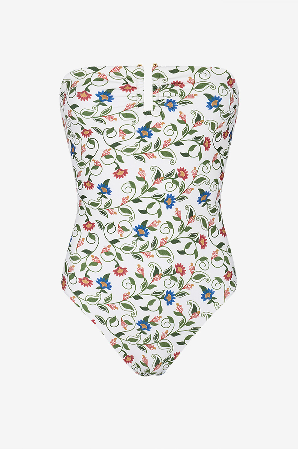 FARM RIO Maillot de bain bustier une pièce floral Stitched Garden Femme MULTICOLORE 1