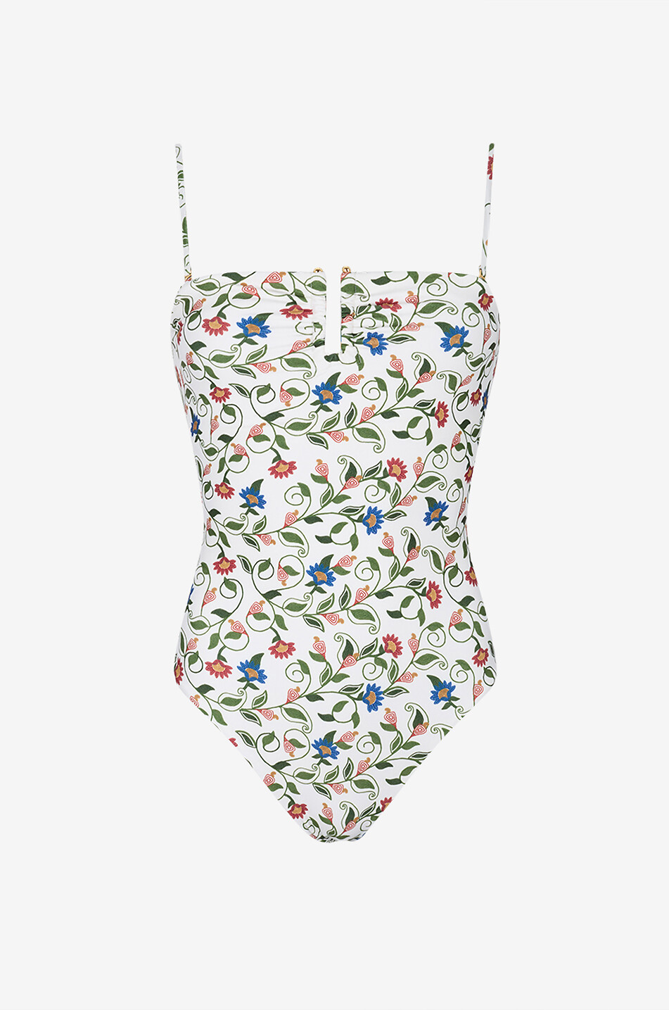 FARM RIO Maillot de bain bustier une pièce floral Stitched Garden Femme MULTICOLORE 3