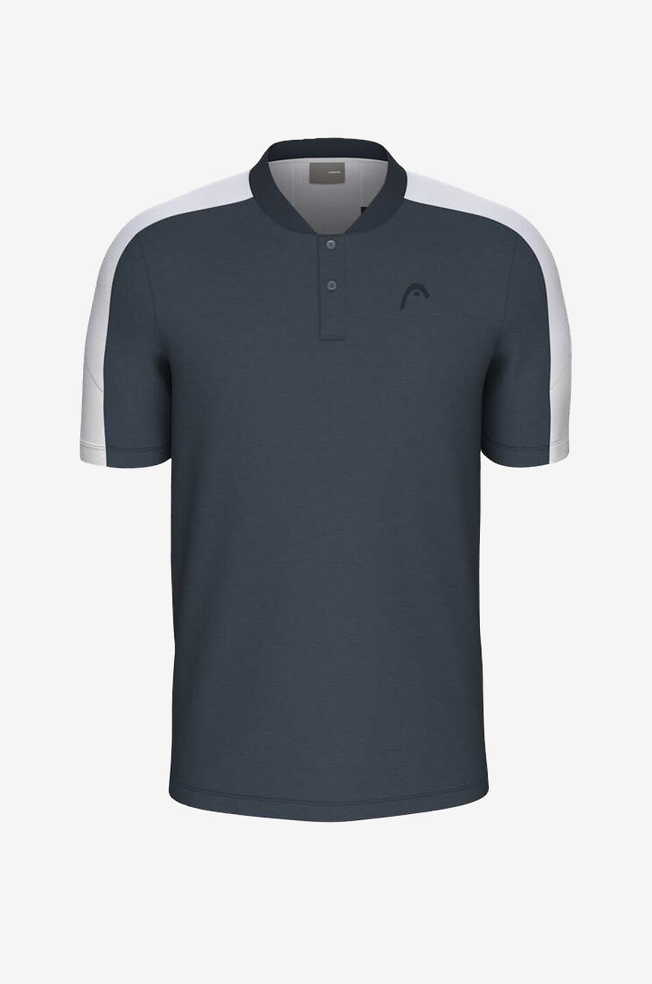 HEAD Polo à col Mao en jersey Play Tech Homme BLEU FONCE 1