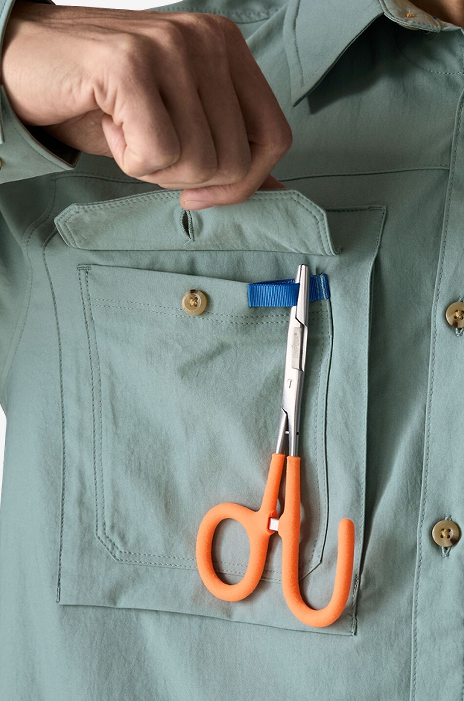 PATAGONIA Self Guided Sun long-sleeved UV protection shirt Men MEDIUM BLUE 5