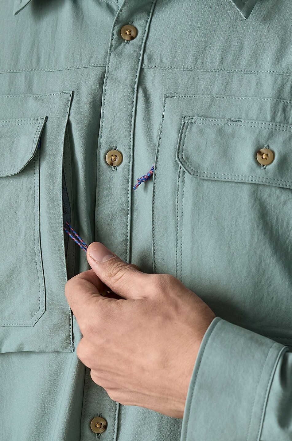 PATAGONIA Self Guided Sun long-sleeved UV protection shirt Men MEDIUM BLUE 6