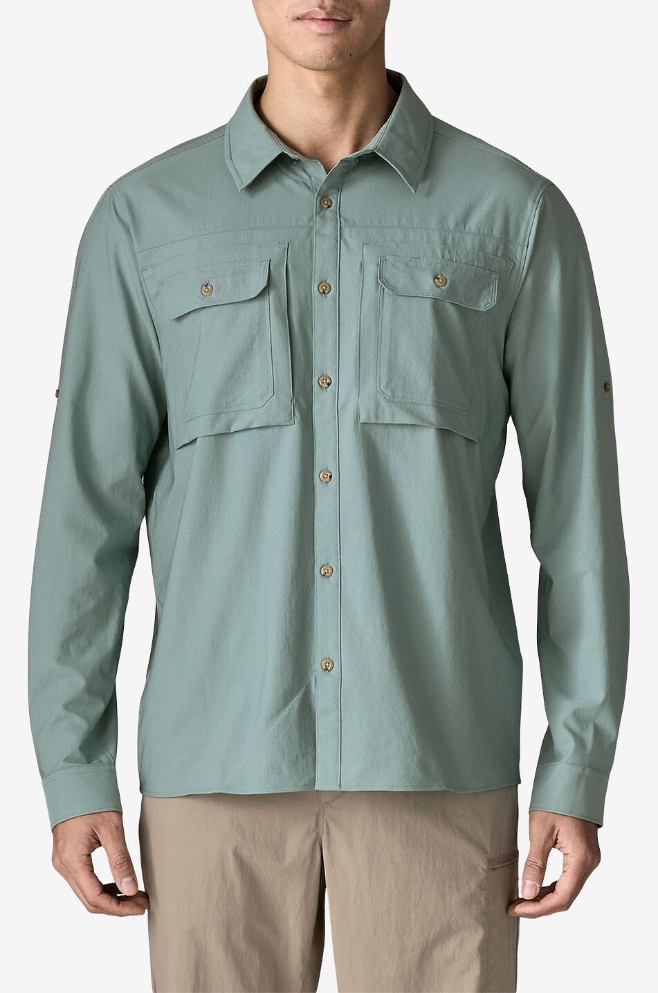 PATAGONIA Self Guided Sun long-sleeved UV protection shirt Men MEDIUM BLUE 2