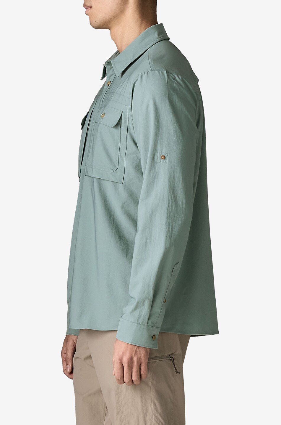 PATAGONIA Self Guided Sun long-sleeved UV protection shirt Men MEDIUM BLUE 3