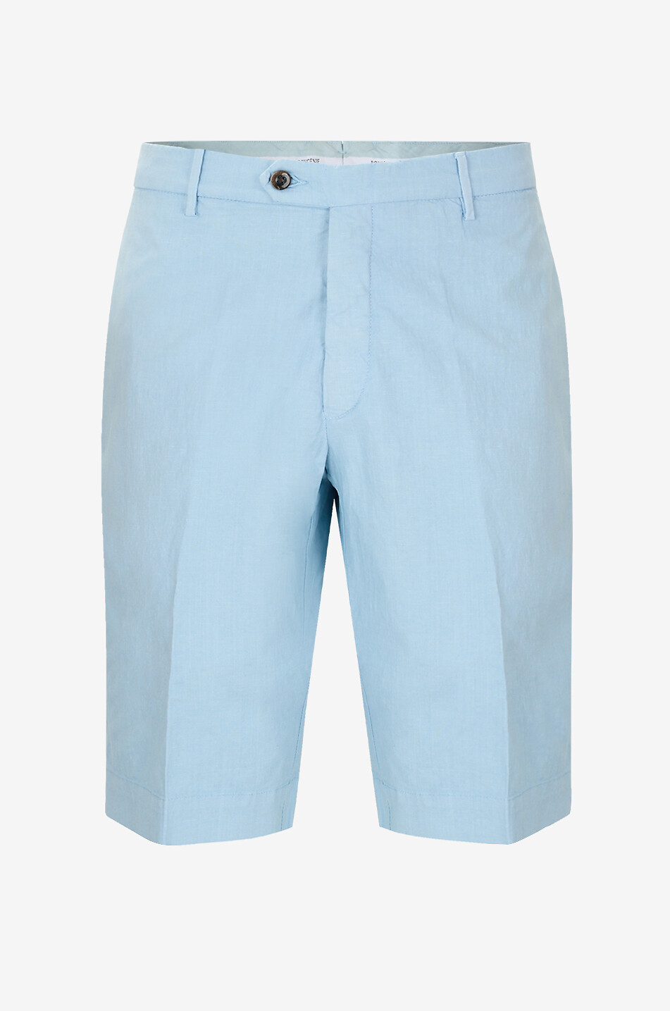 Bermuda shorts in cotton and linen canvas