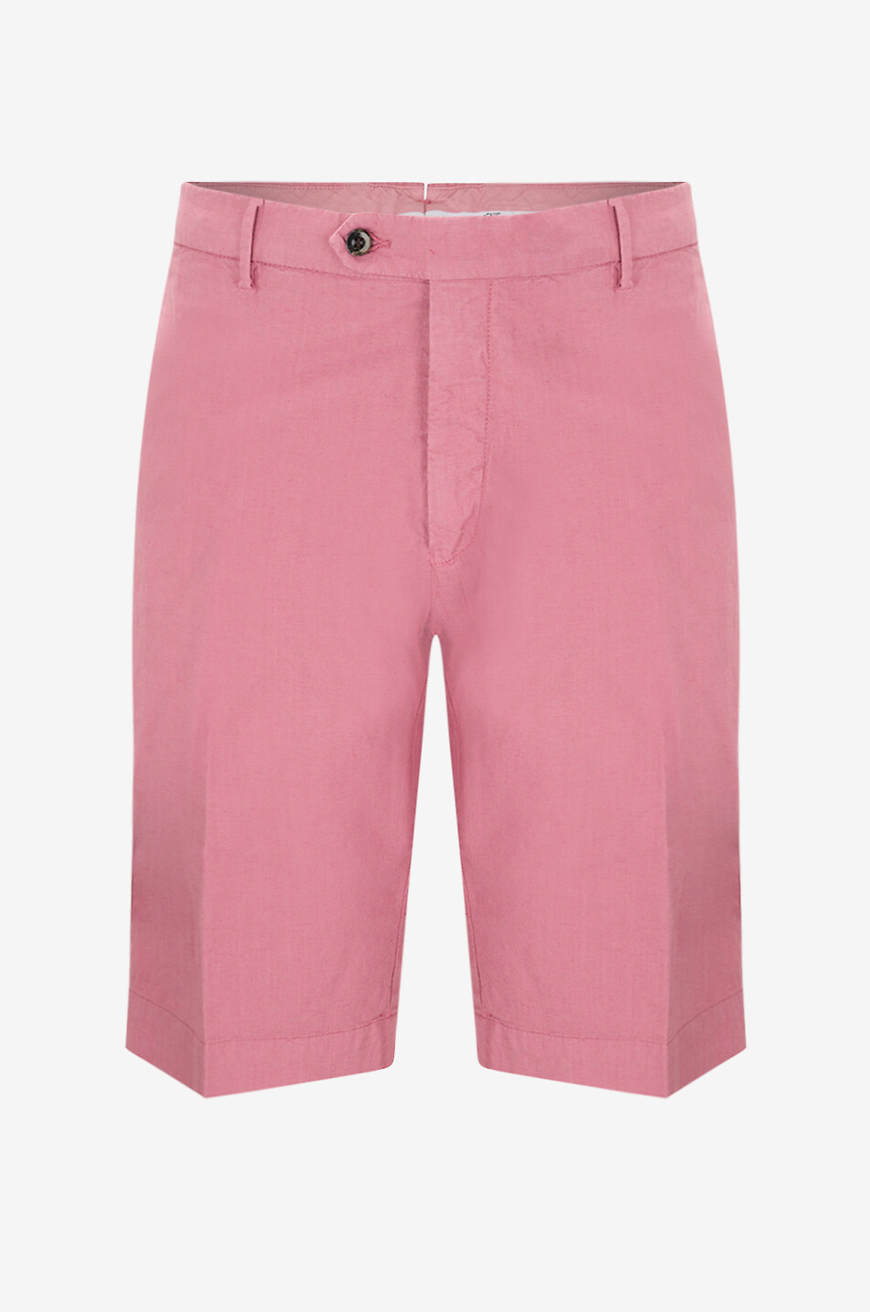 Bermuda shorts in cotton and linen canvas