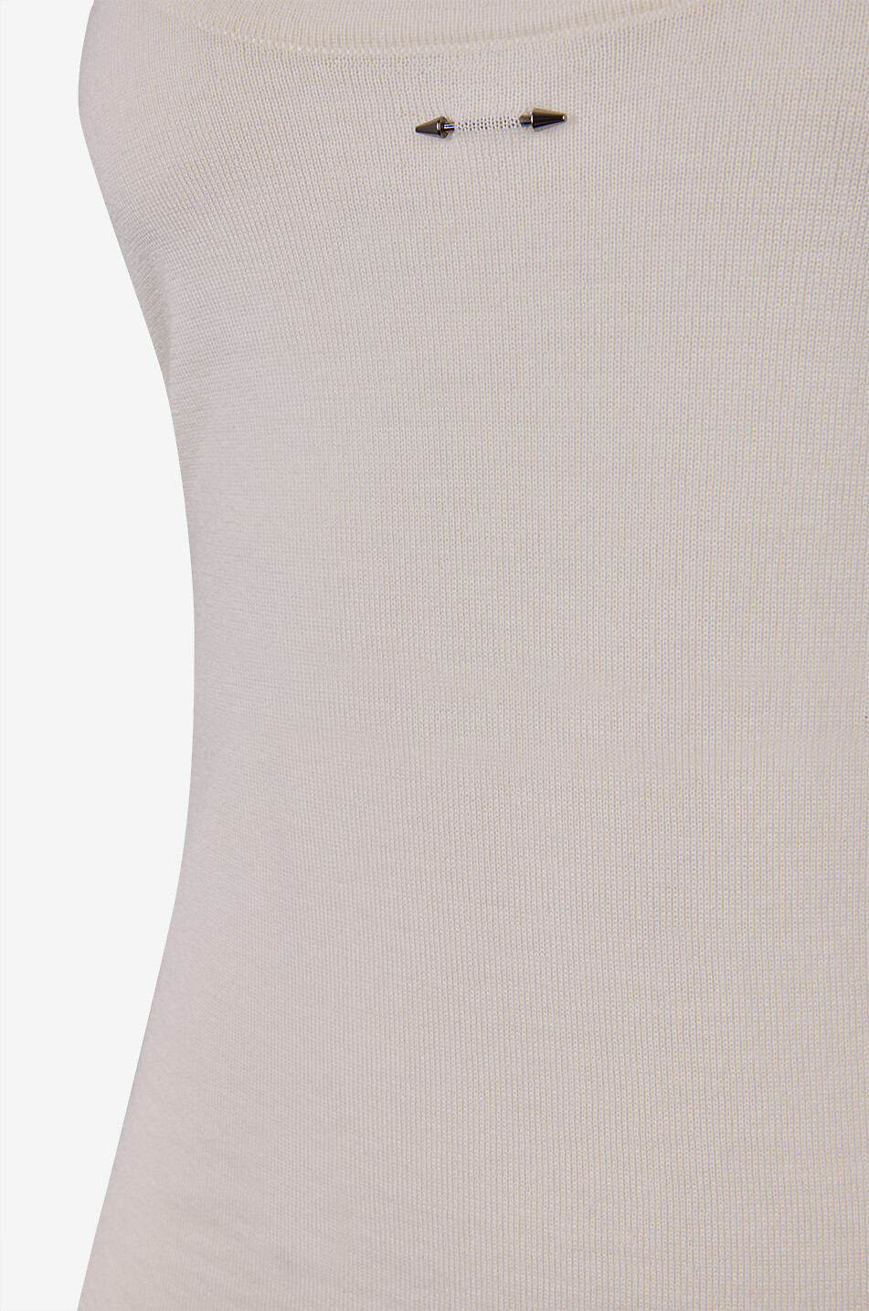 BARBARA BUI Twinset top et pull en laine et soie Femme BLANC CASSE 5