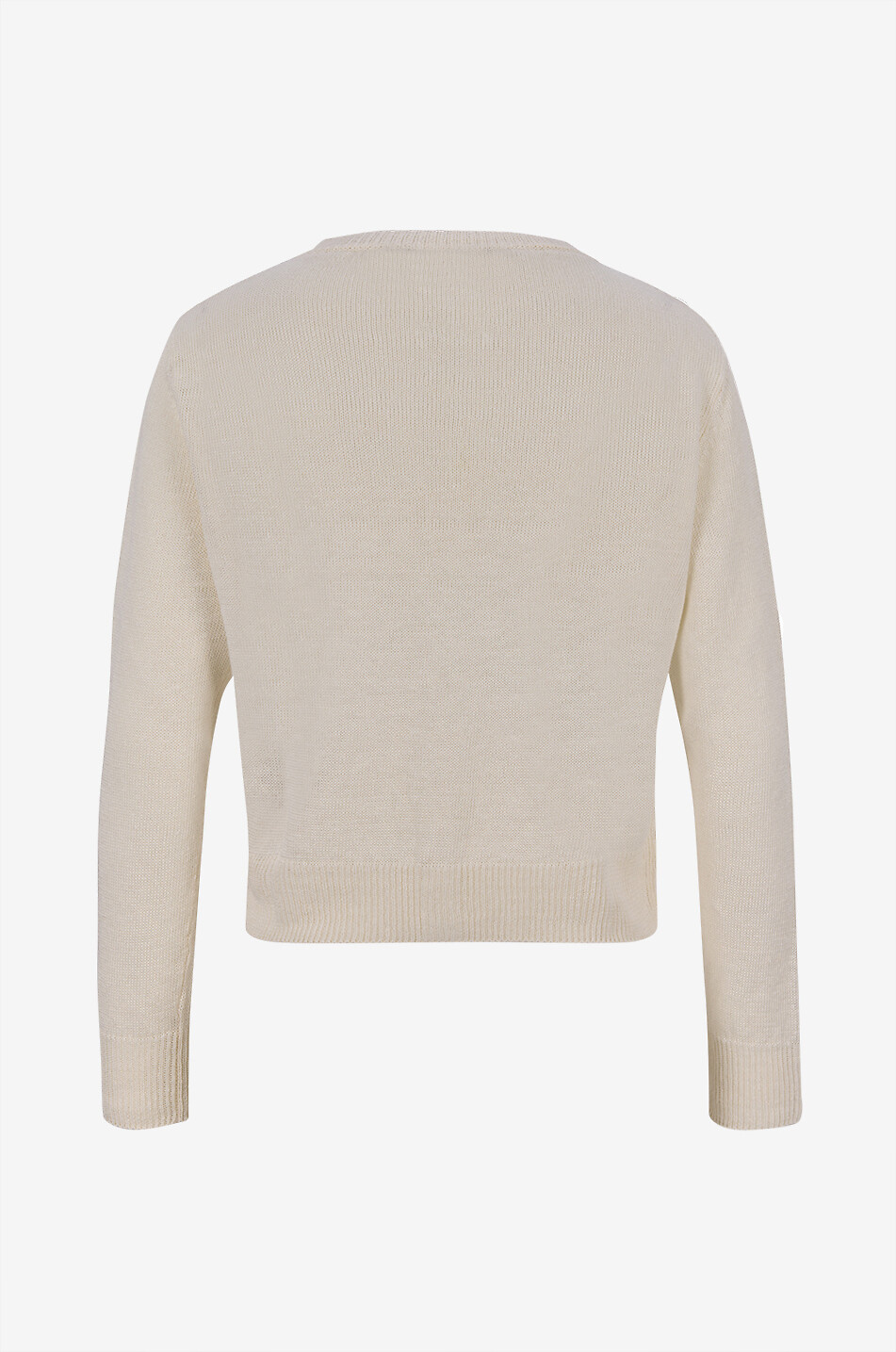 WEEKEND MAX MARA Cardigan à col rond en lin Badia Femme Beige clair 2