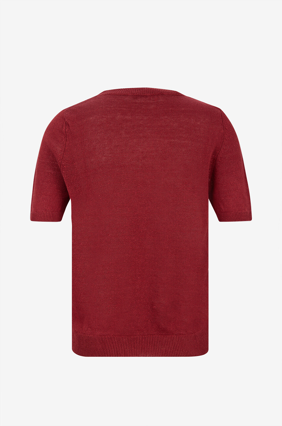 WEEKEND MAX MARA T-Shirt mit Rundhalsausschnitt aus Leinen Panco Damen ROT 2