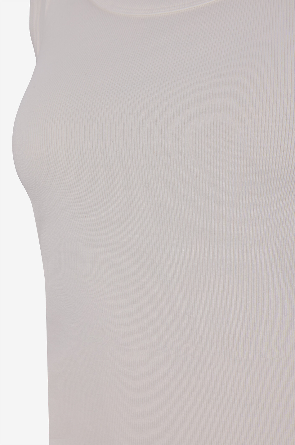 WEEKEND MAX MARA Round-neck sleeveless cotton bodysuit Women WHITE 3