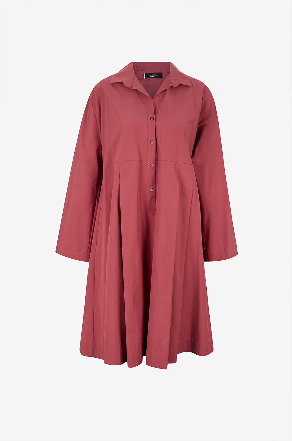 WEEKEND MAX MARA Seggi cotton shirt collar midi dress Women RED 1