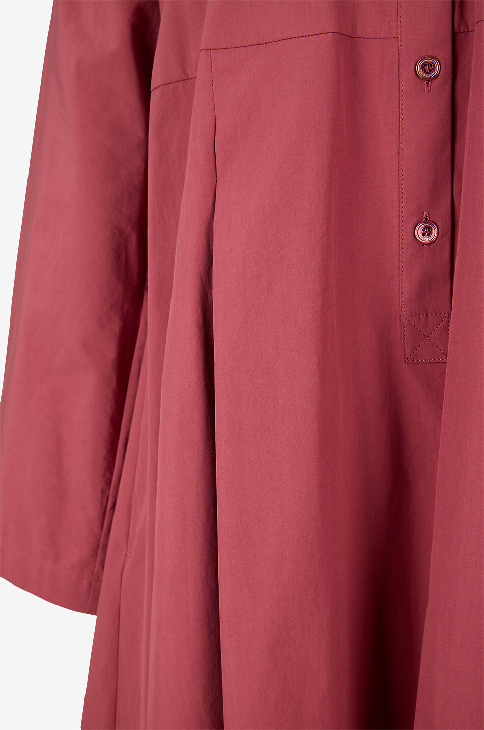 WEEKEND MAX MARA Seggi cotton shirt collar midi dress Women RED 3