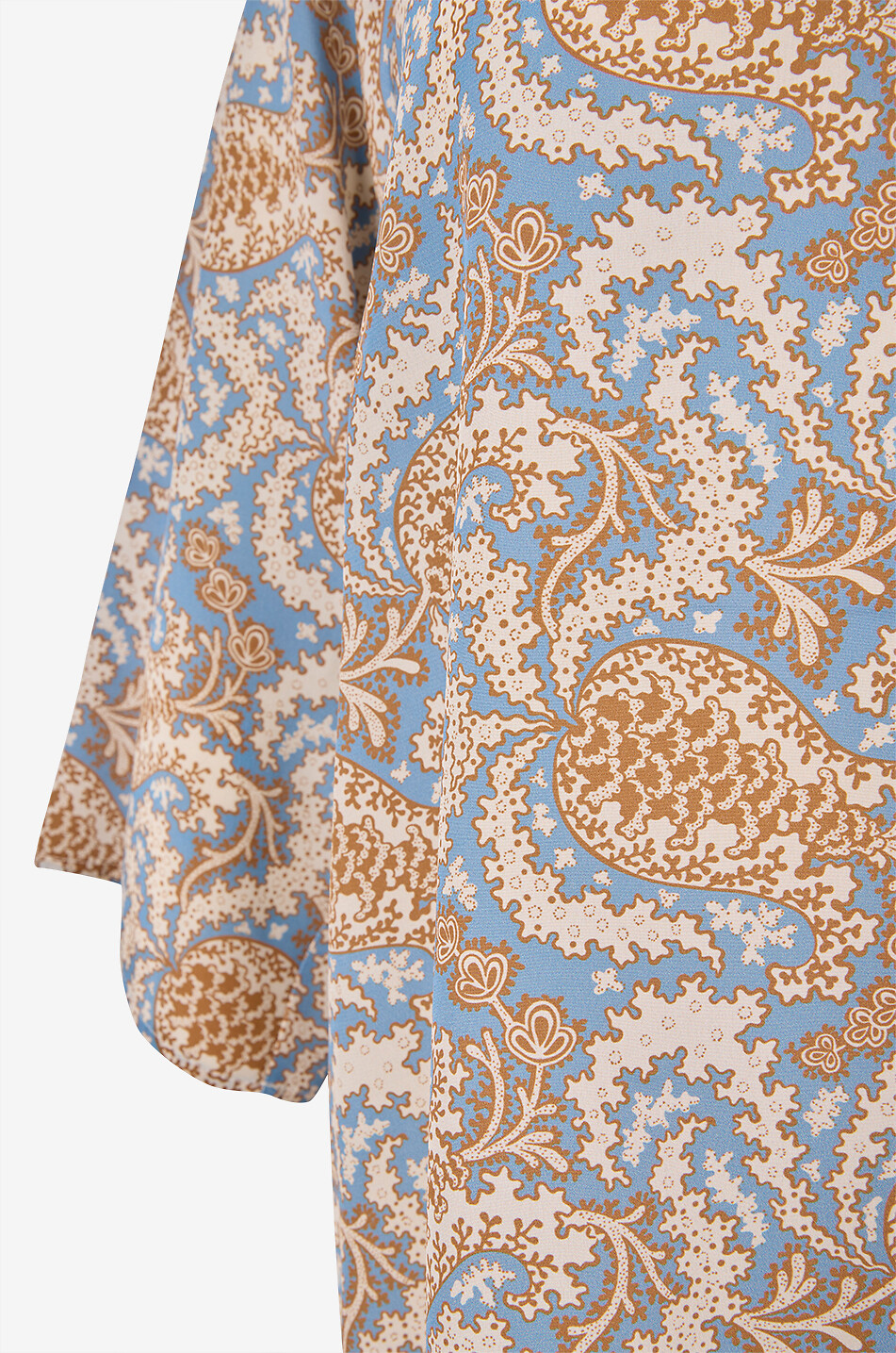 WEEKEND MAX MARA Ginnico silk crepe boatneck printed blouse Women LIGHT BLUE 3