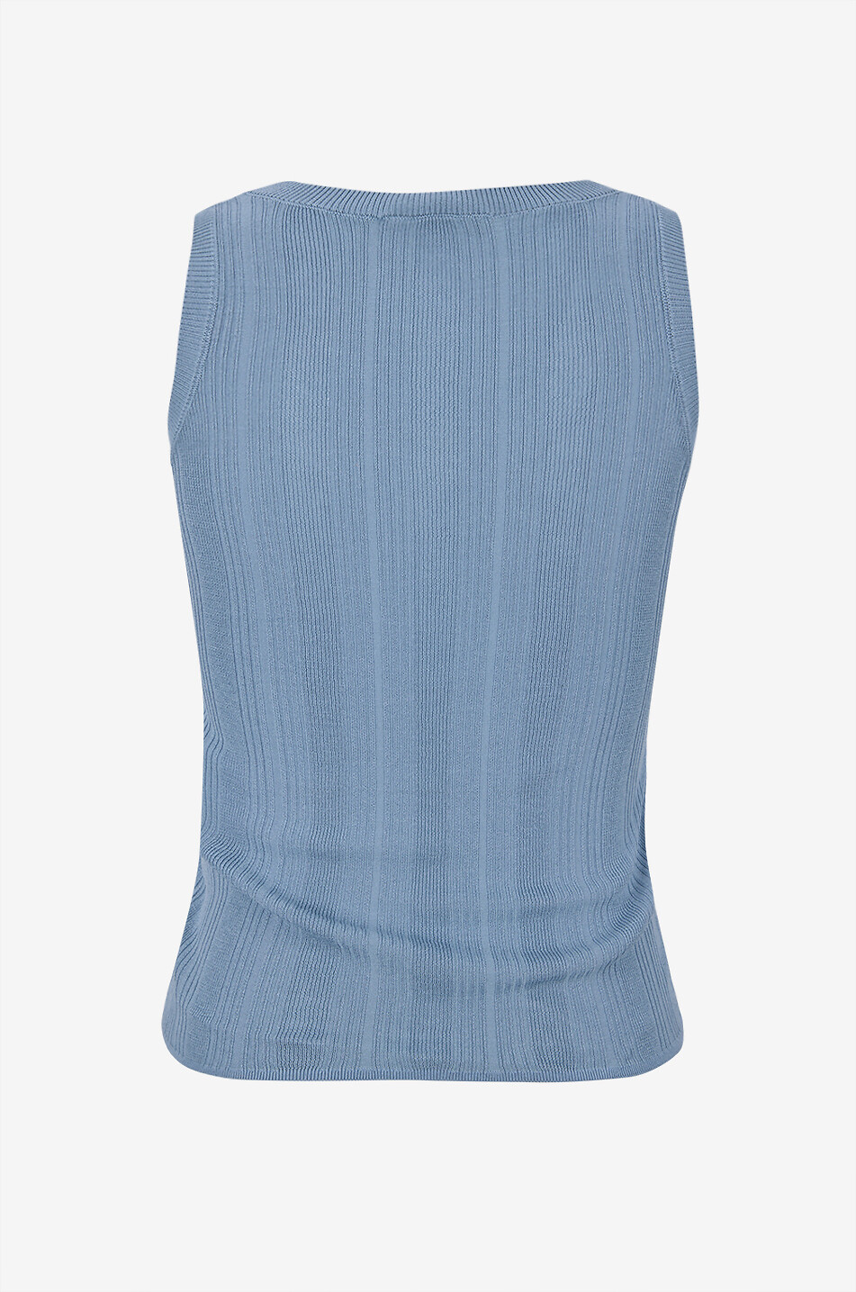 WEEKEND MAX MARA Débardeur à col rond en viscose côtelée Cose Femme BLEU CLAIR 2