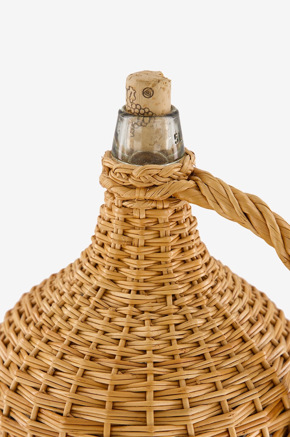 HOUSE OF CAPRICORN Carafe en verre et osier tressé Camacha Petit Maison BEIGE 3