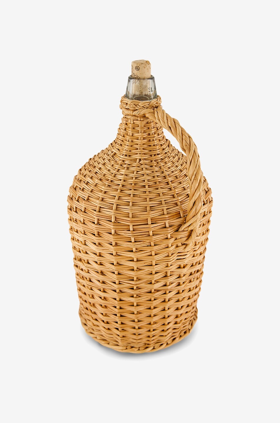 HOUSE OF CAPRICORN Carafe en verre et osier tressé Camacha Petit Maison BEIGE 2