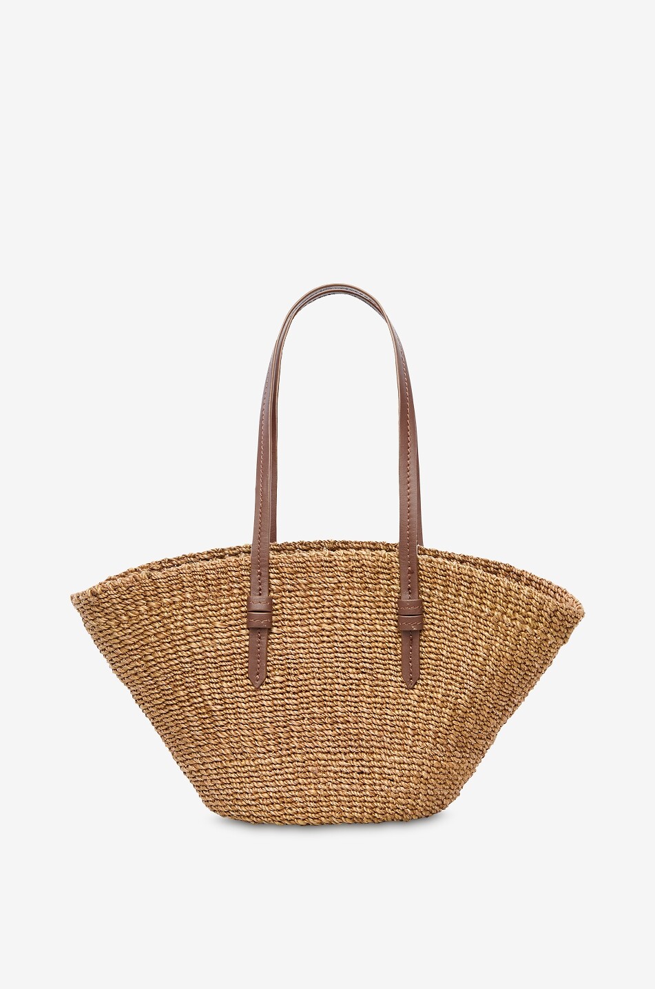 POOLSIDE Trapezförmige Korbtasche aus Bast East West Charm Damen BRAUN 2