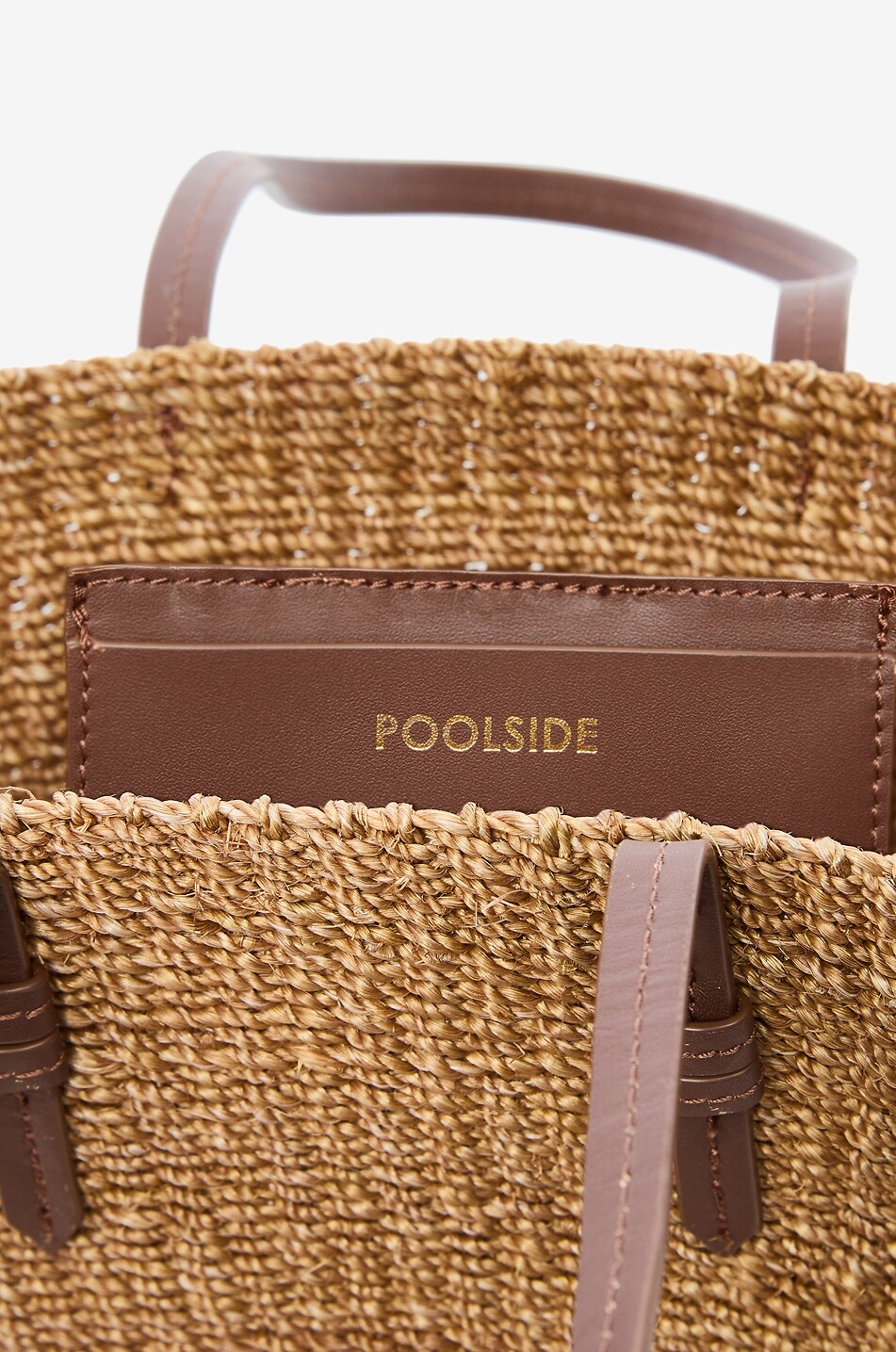 POOLSIDE Trapezförmige Korbtasche aus Bast East West Charm Damen BRAUN 3