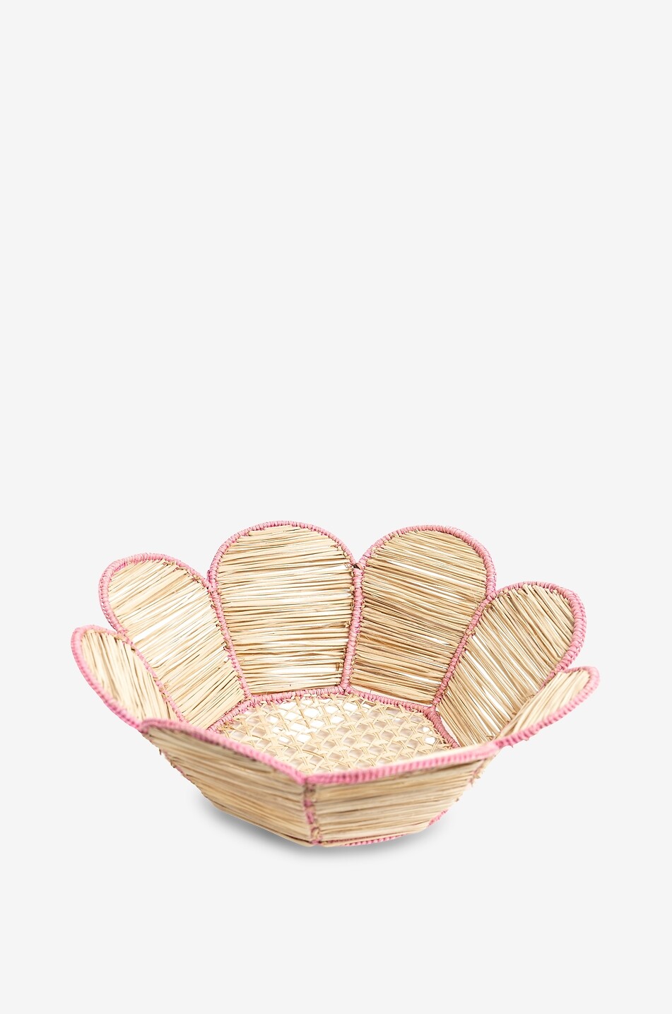 Flower palm leaf fruit basket