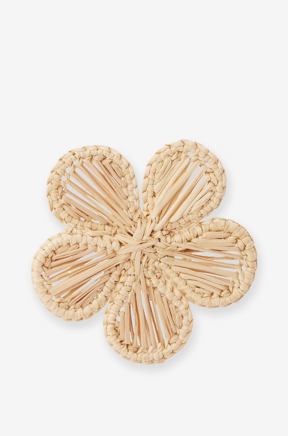 CORO CORA Rond de serviette en feuille de palmier Flower Maison BEIGE 1