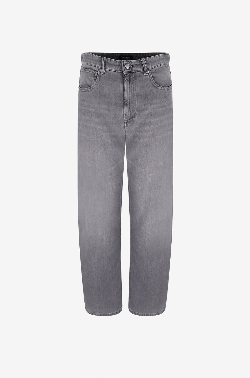 'S MAX MARA Wide-leg straight jeans in cotton denim Women BLACK 1