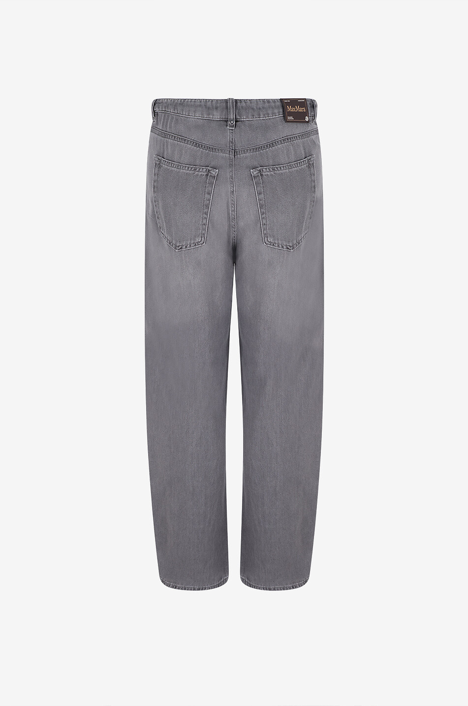 'S MAX MARA Wide-leg straight jeans in cotton denim Women BLACK 2