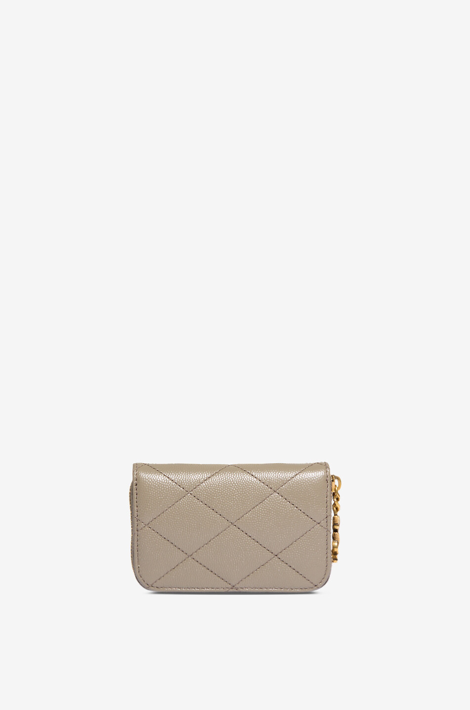 Gesteppte Brieftasche aus Grain de Poudre Leder Cassandre Bijou