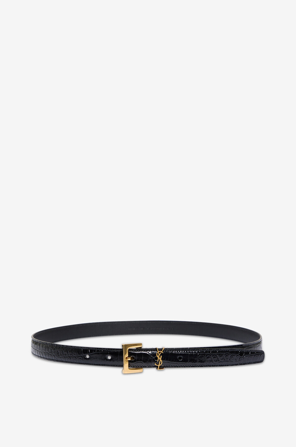 Cassandre crocodile-effect leather belt 20 mm