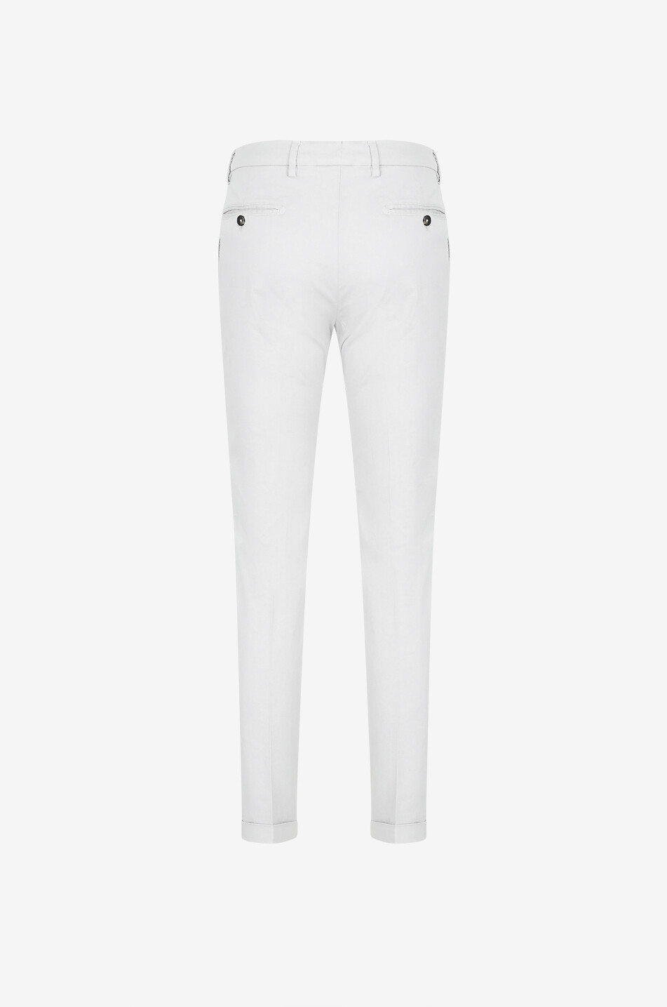 B SETTECENTO Raso cotton canvas straight trousers Men GREY 4