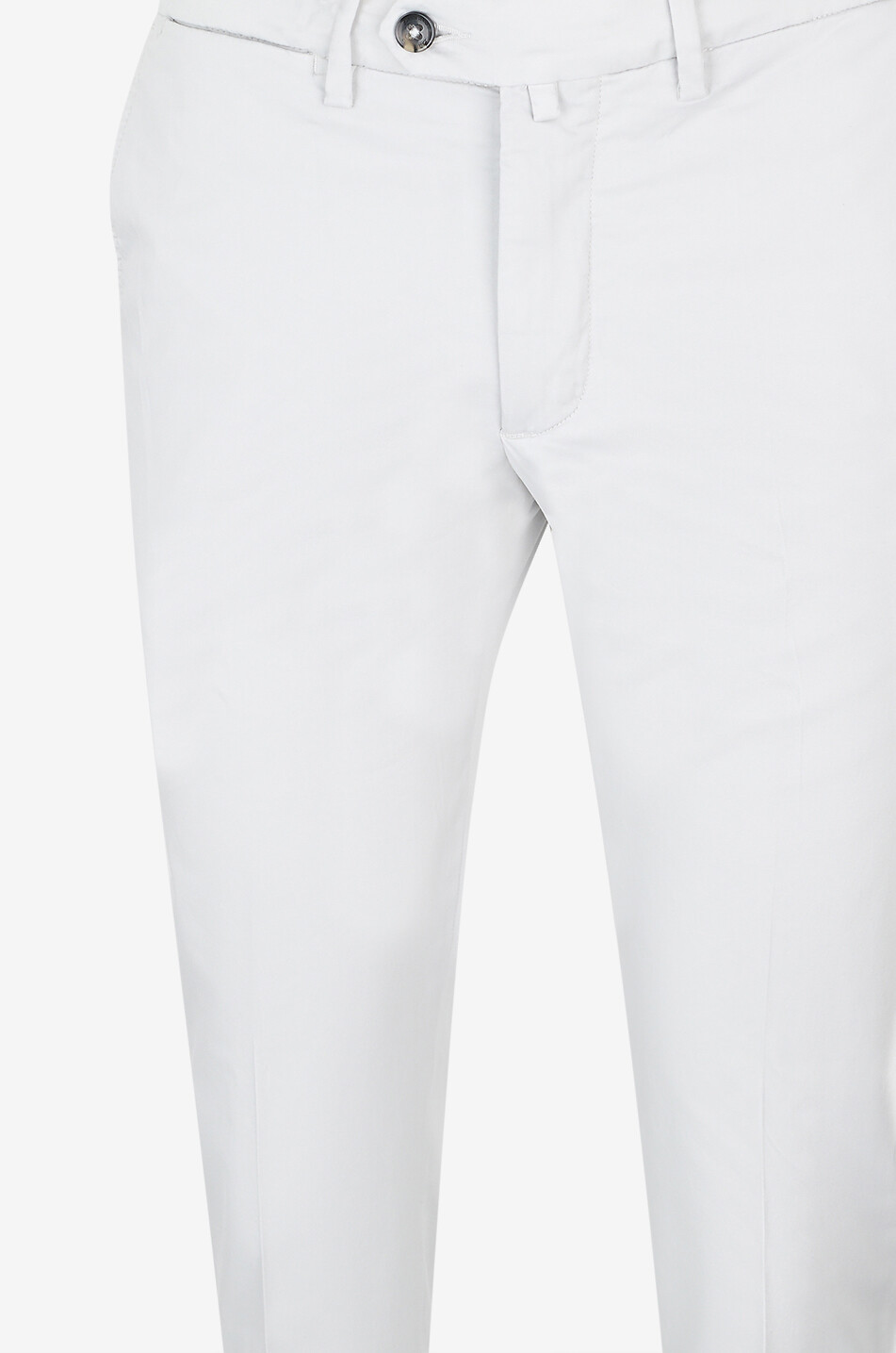 B SETTECENTO Raso cotton canvas straight trousers Men GREY 6