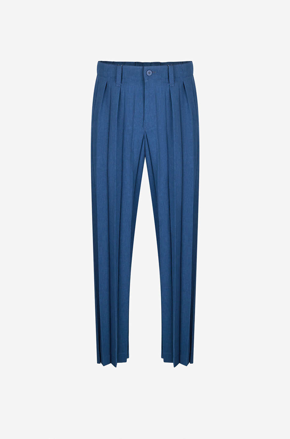 HOMME PLISSÉ ISSEY MIYAKE Straight-leg pleated trousers Men DARK BLUE 1