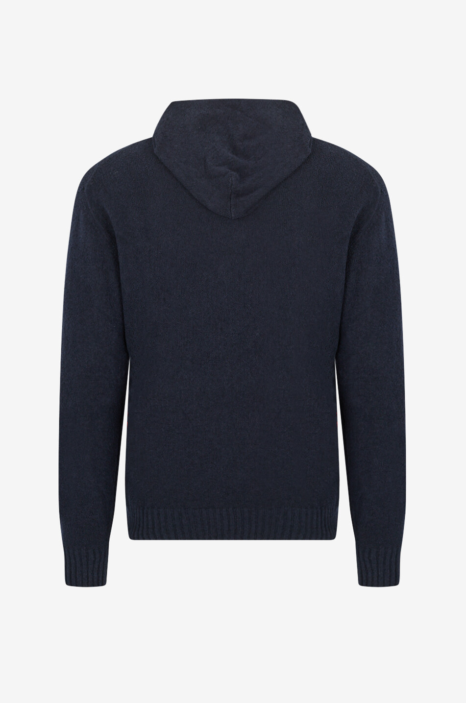 04651/ Sweat-shirt à capuche en coton mélangé Homme BLEU FONCE 2
