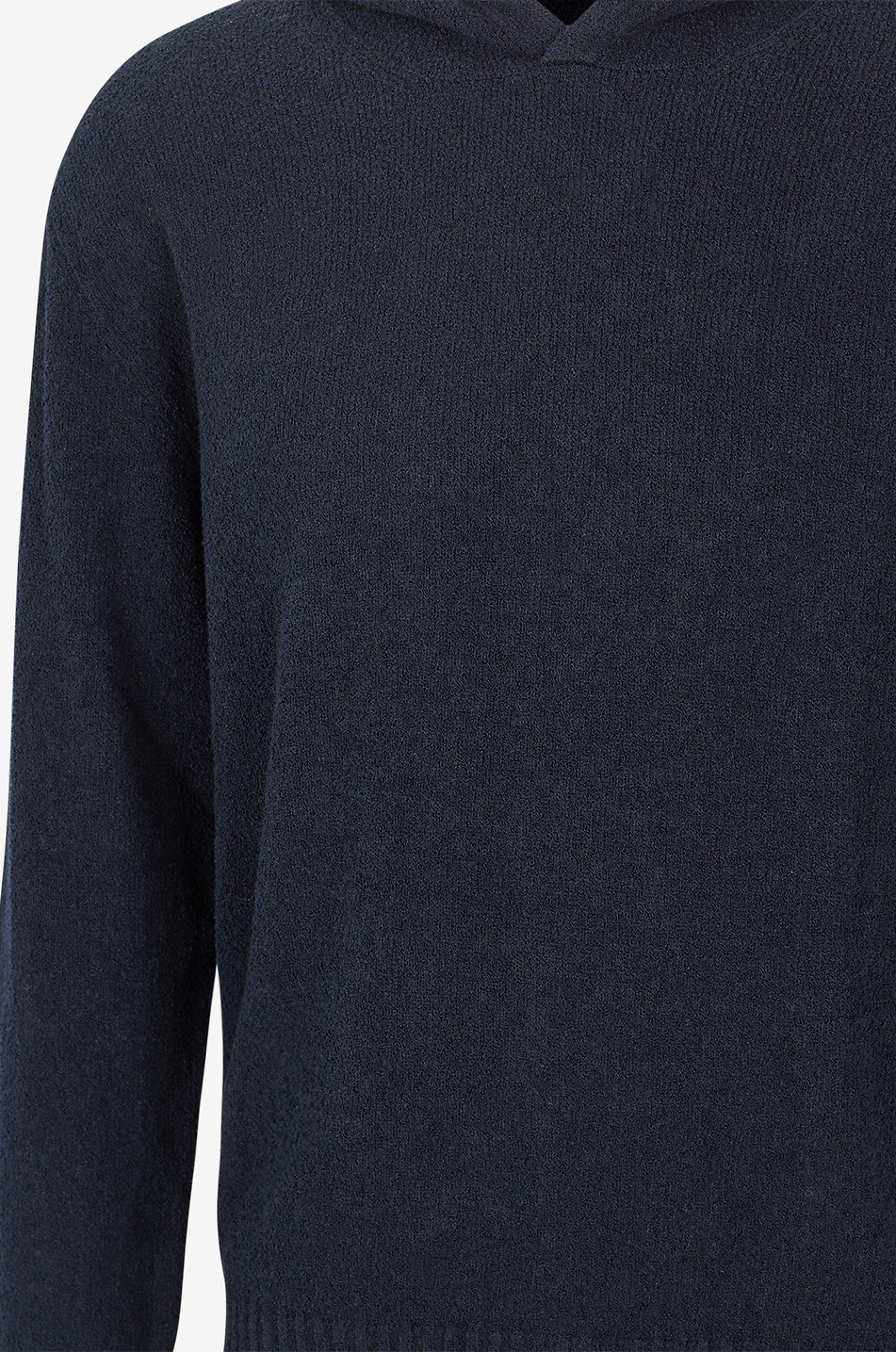 04651/ Sweat-shirt à capuche en coton mélangé Homme BLEU FONCE 3