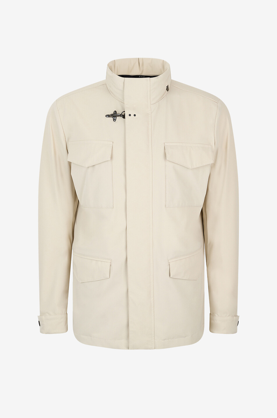 Kurze Parka mit Stehkragen und Kapuze