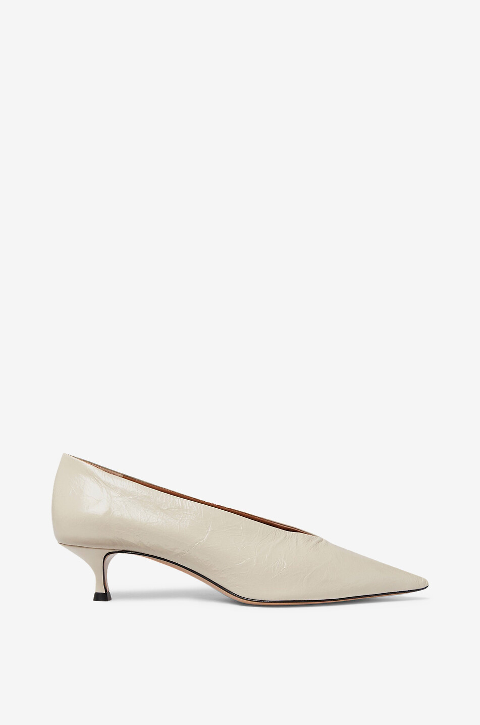 Babouche Kitten leather stiletto heels