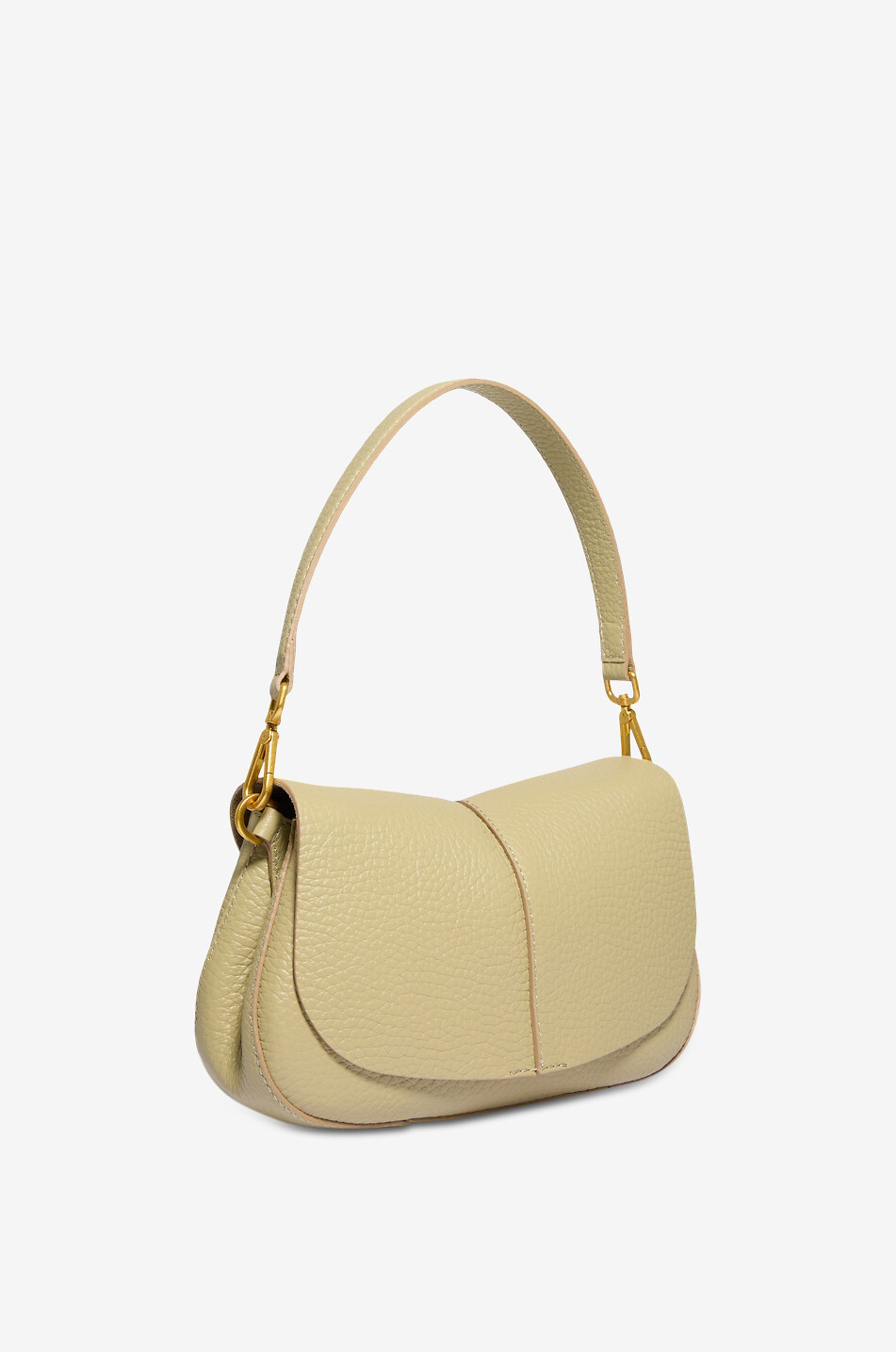 GIANNI CHIARINI Helena Round cow leather handbag Women GREEN 2