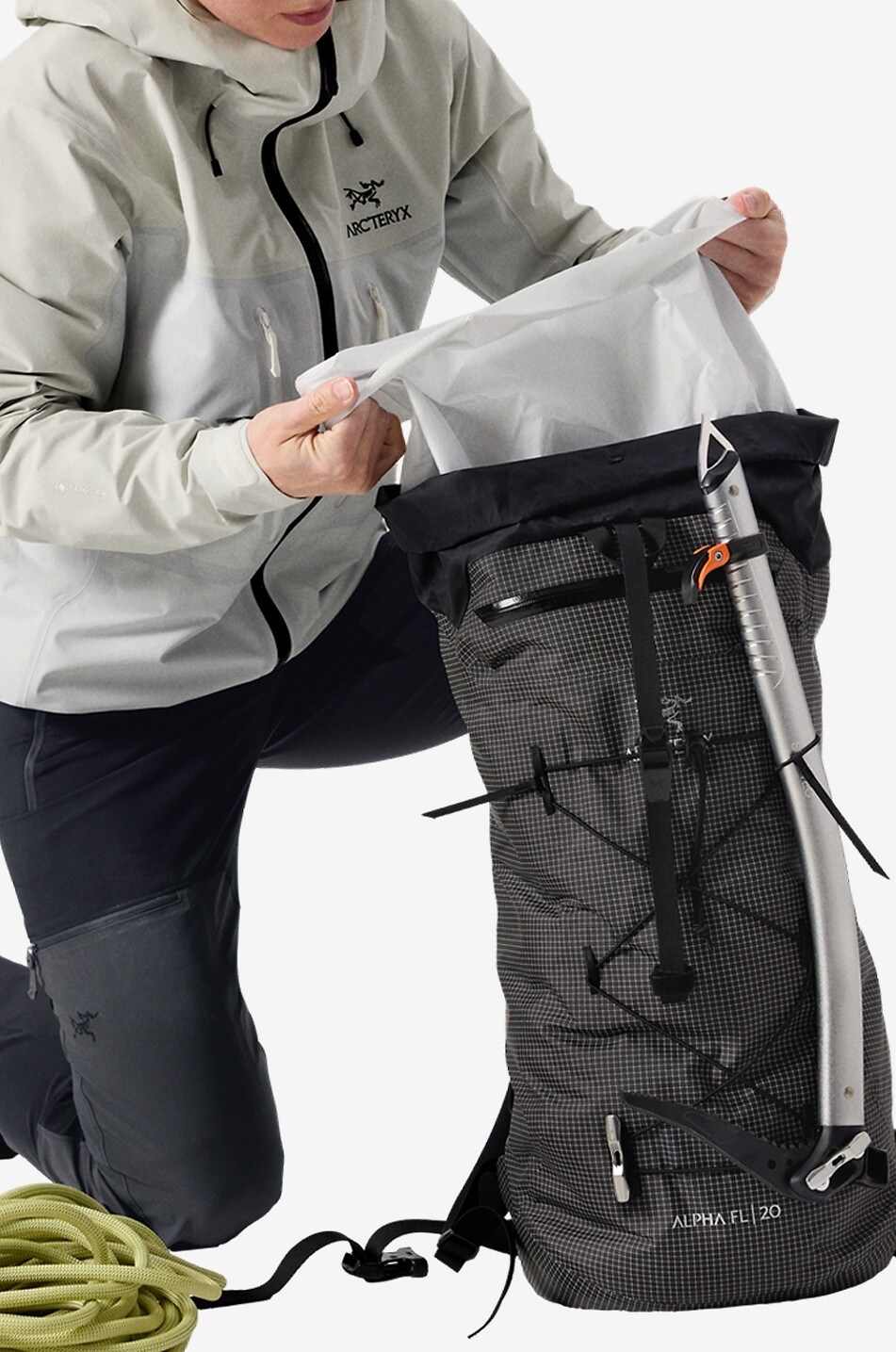 ARC'TERYX Sac à dos à bretelles ajustables Alpha FL Femme NOIR 7