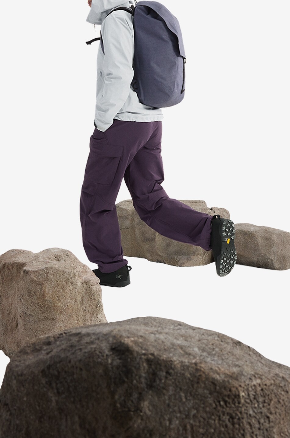 ARC'TERYX Sac à dos en tissu technique Granville Femme GRIS FONCÉ 7