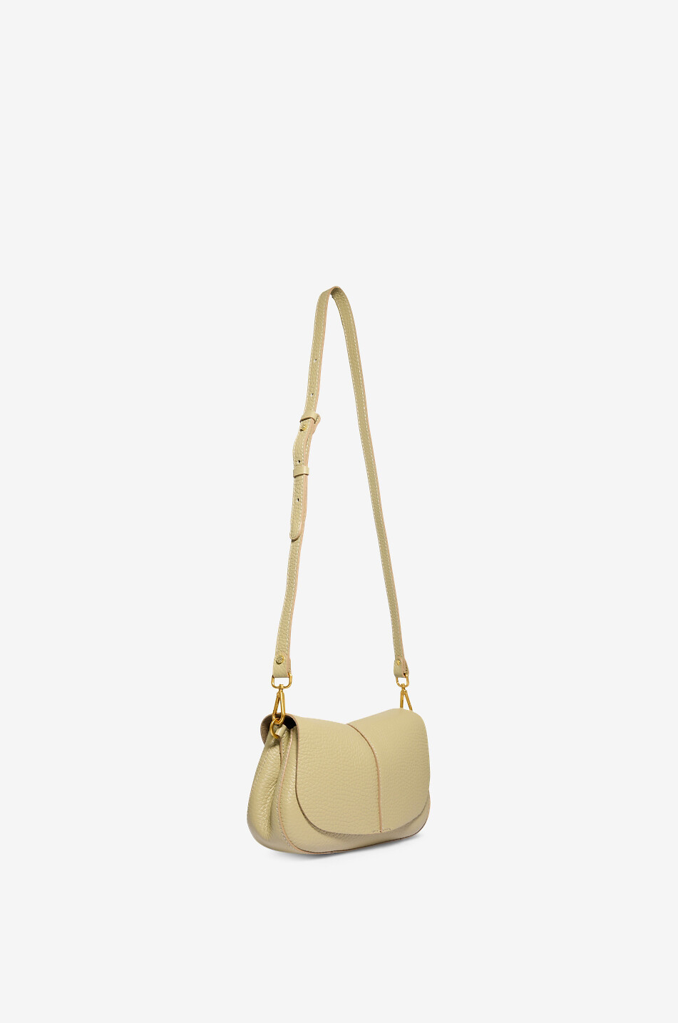 GIANNI CHIARINI Helena Round cow leather handbag Women GREEN 5