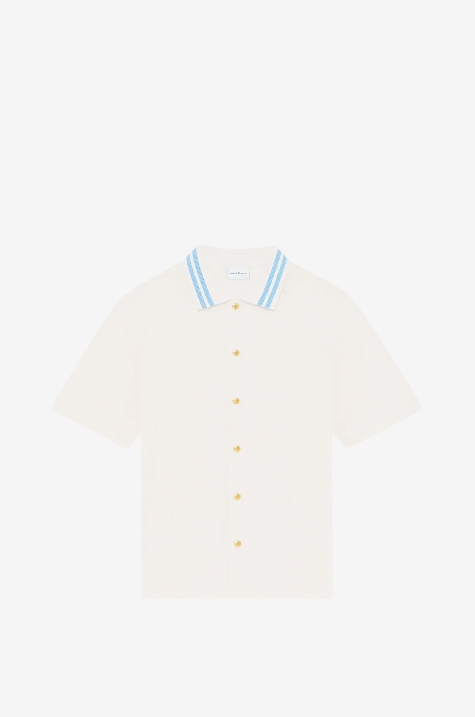 Oversized Cuban collar shirt in cotton towelling