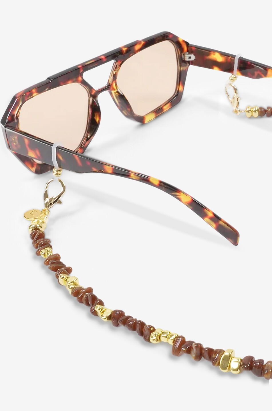 LA COQUE FRANCAISE Liviya pearl eyewear chain Women BROWN 2