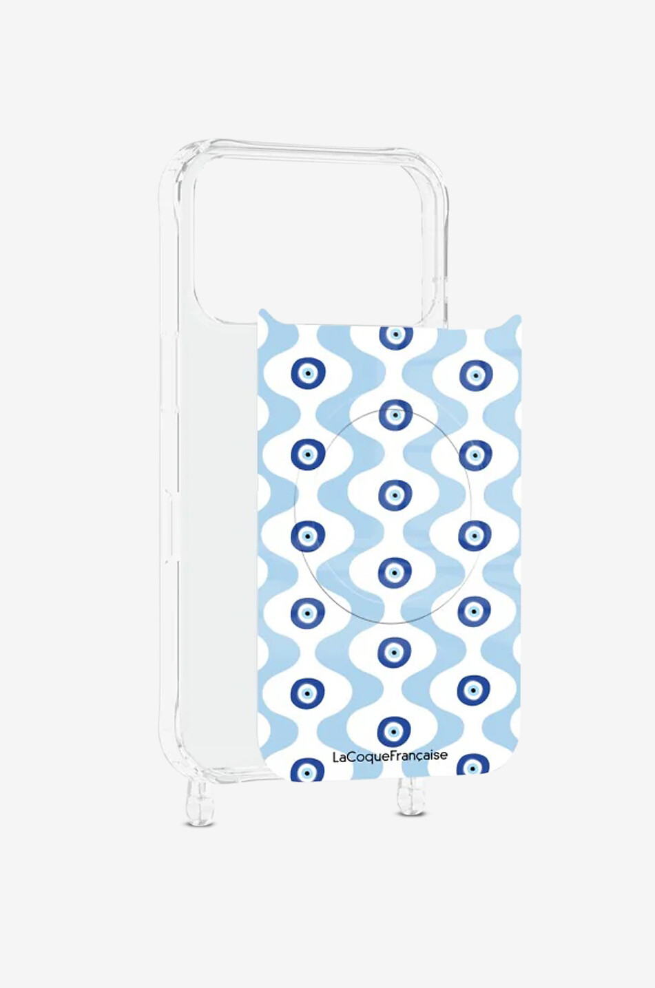LA COQUE FRANCAISE Plaque magnétique pour iPhone 17 Pro Vagues Femme BLEU 1