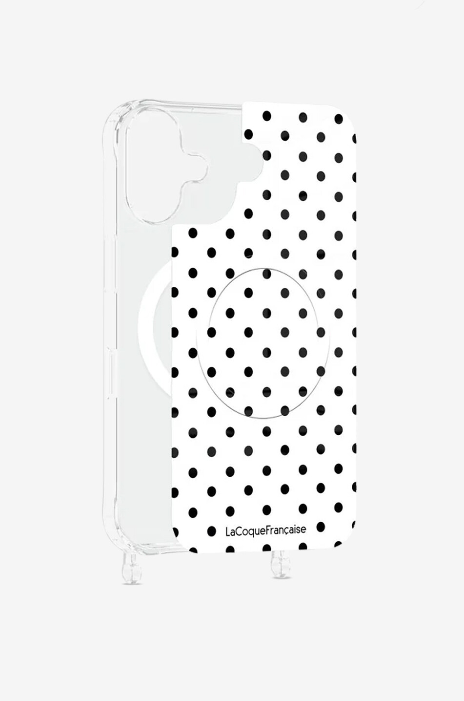 LA COQUE FRANCAISE Magnetische MagSafe-Platte für iPhone 17 mit Punkten Damen WEISS 1