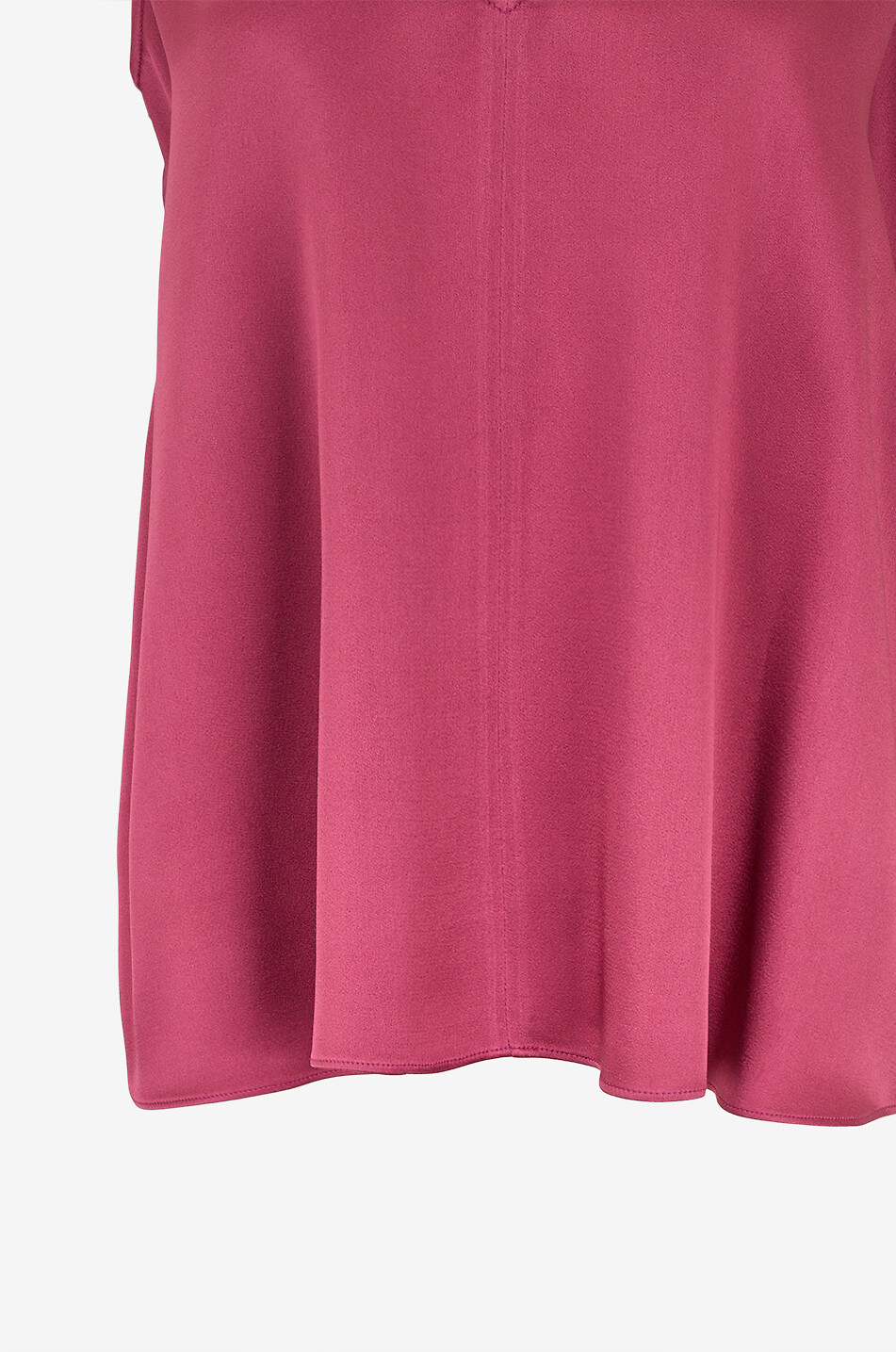 ANTONELLI FIRENZE Top à col V sans manches en crêpe Bergamo Femme ROSE FONCÉ 3