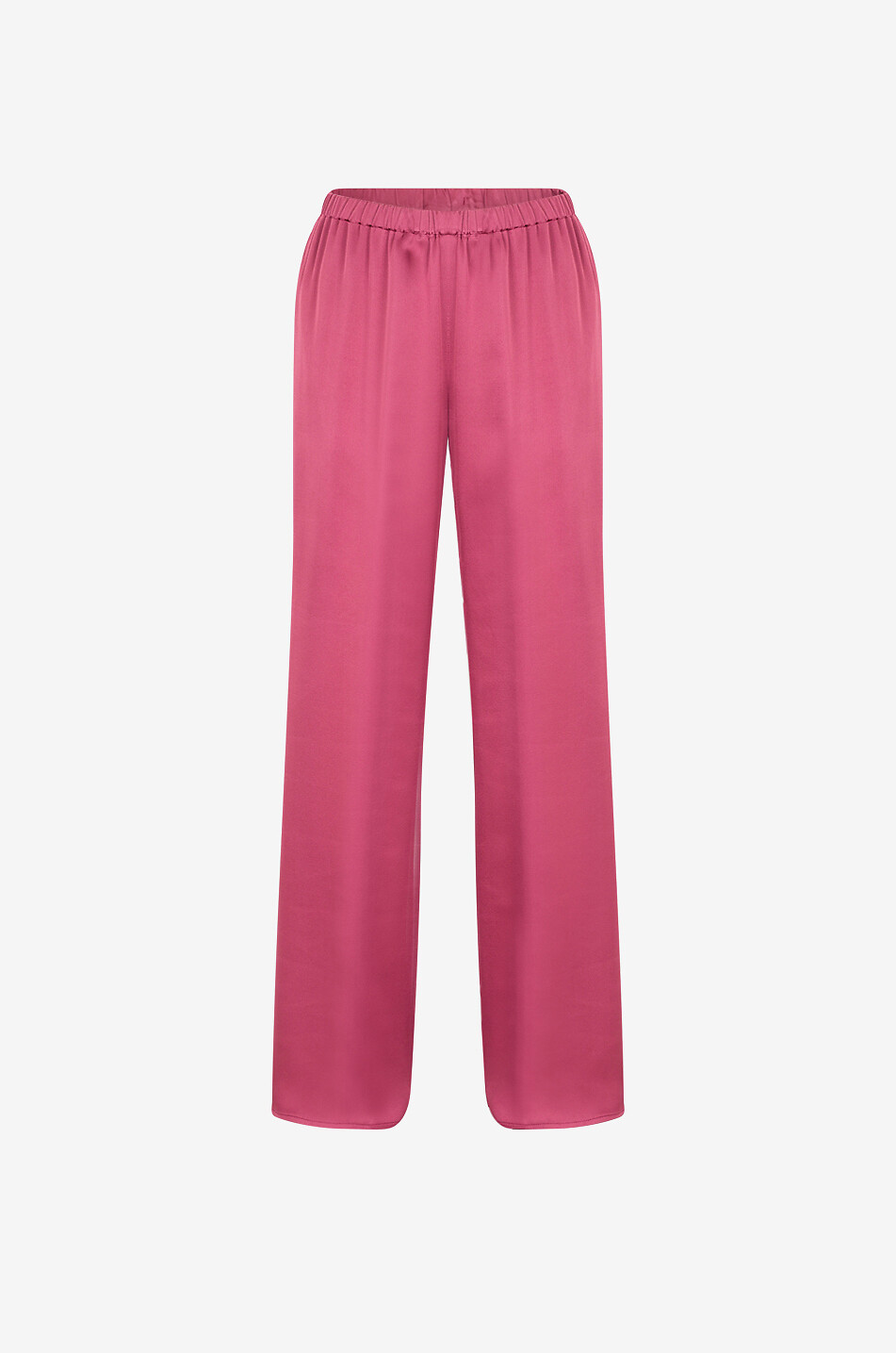 ANTONELLI FIRENZE Weite gerade Hose mit elastischem Bund Tiete Damen DUNKELROSA 1