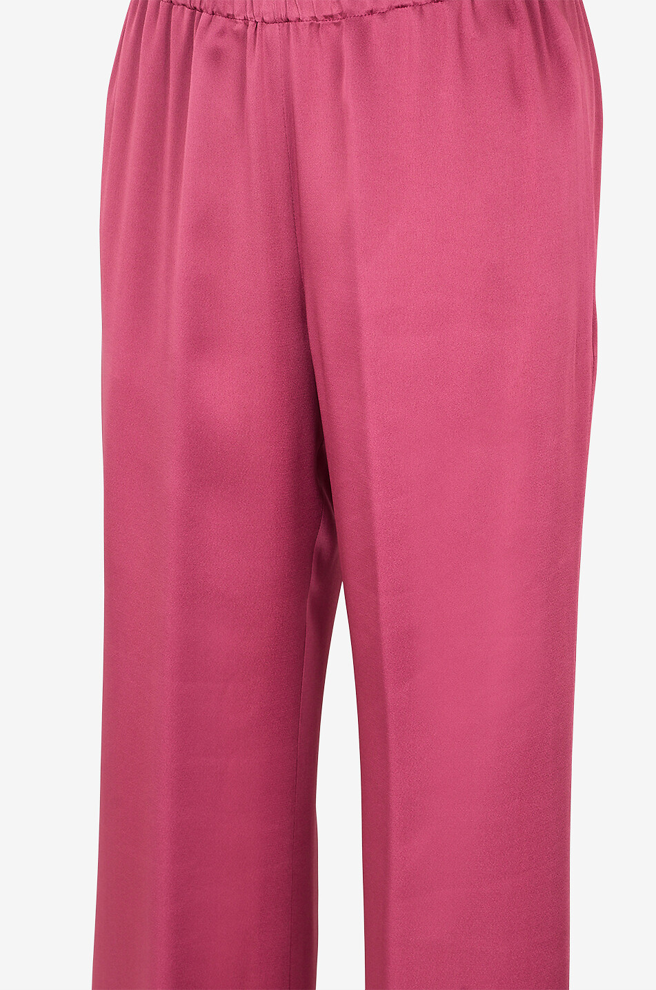 ANTONELLI FIRENZE Weite gerade Hose mit elastischem Bund Tiete Damen DUNKELROSA 3