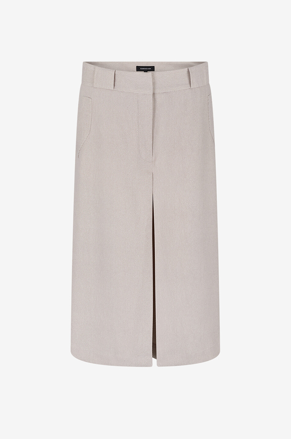 Jupe-culotte mi-longue à godets en toile