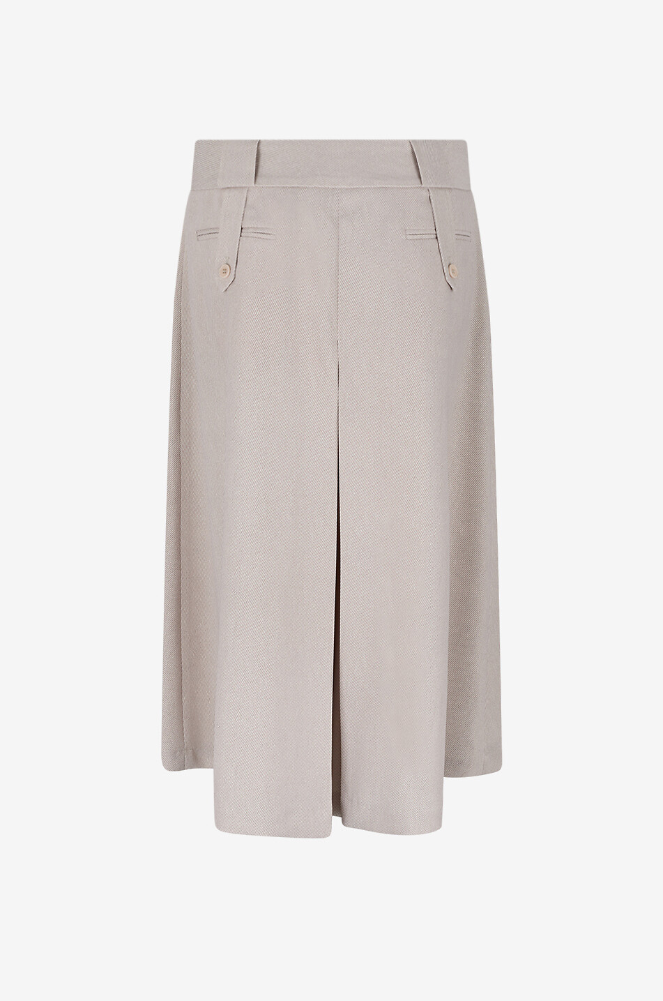 BARBARA BUI Jupe-culotte mi-longue à godets en toile Femme BEIGE 2