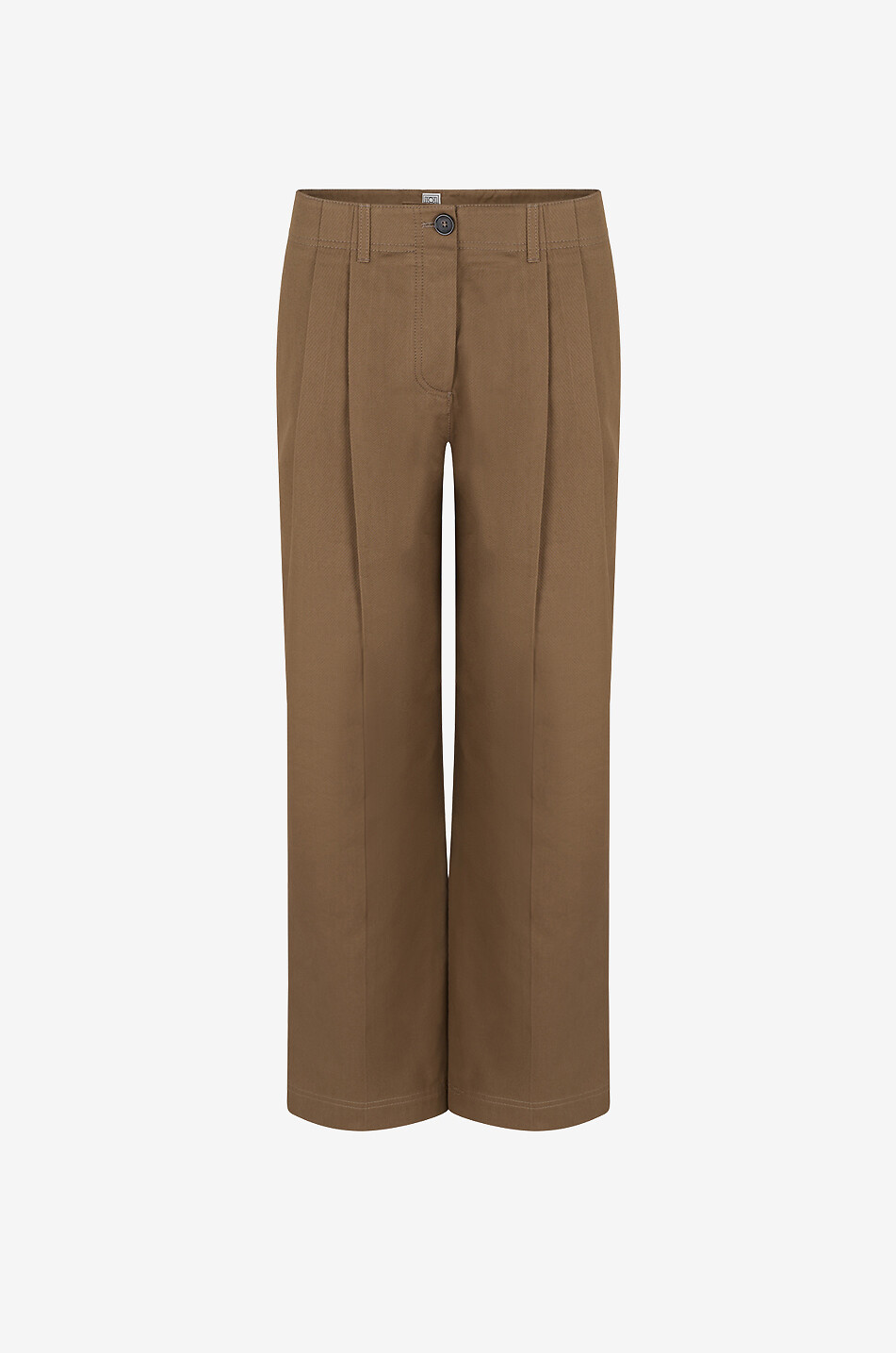 TOTEME Hose mit geradem Bein aus Baumwolle Relaxed Chino Damen BRAUN 1