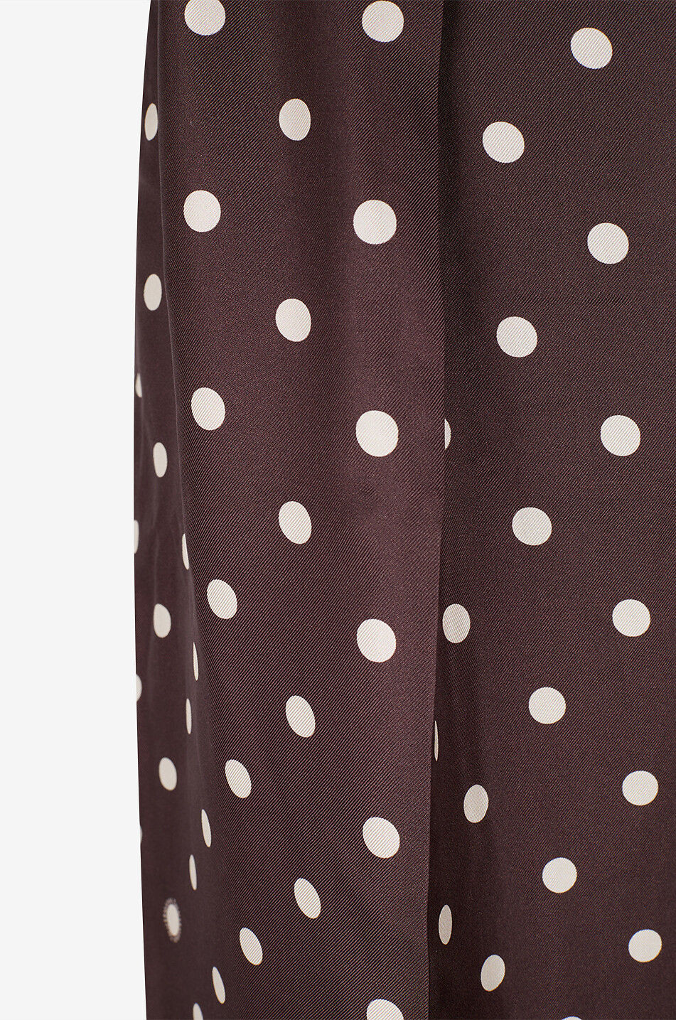 ZIMMERMANN Dot printed silk wide-leg trousers with polka dots Women DARK BROWN 3